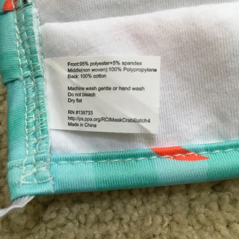 NWOT kids fabric masks